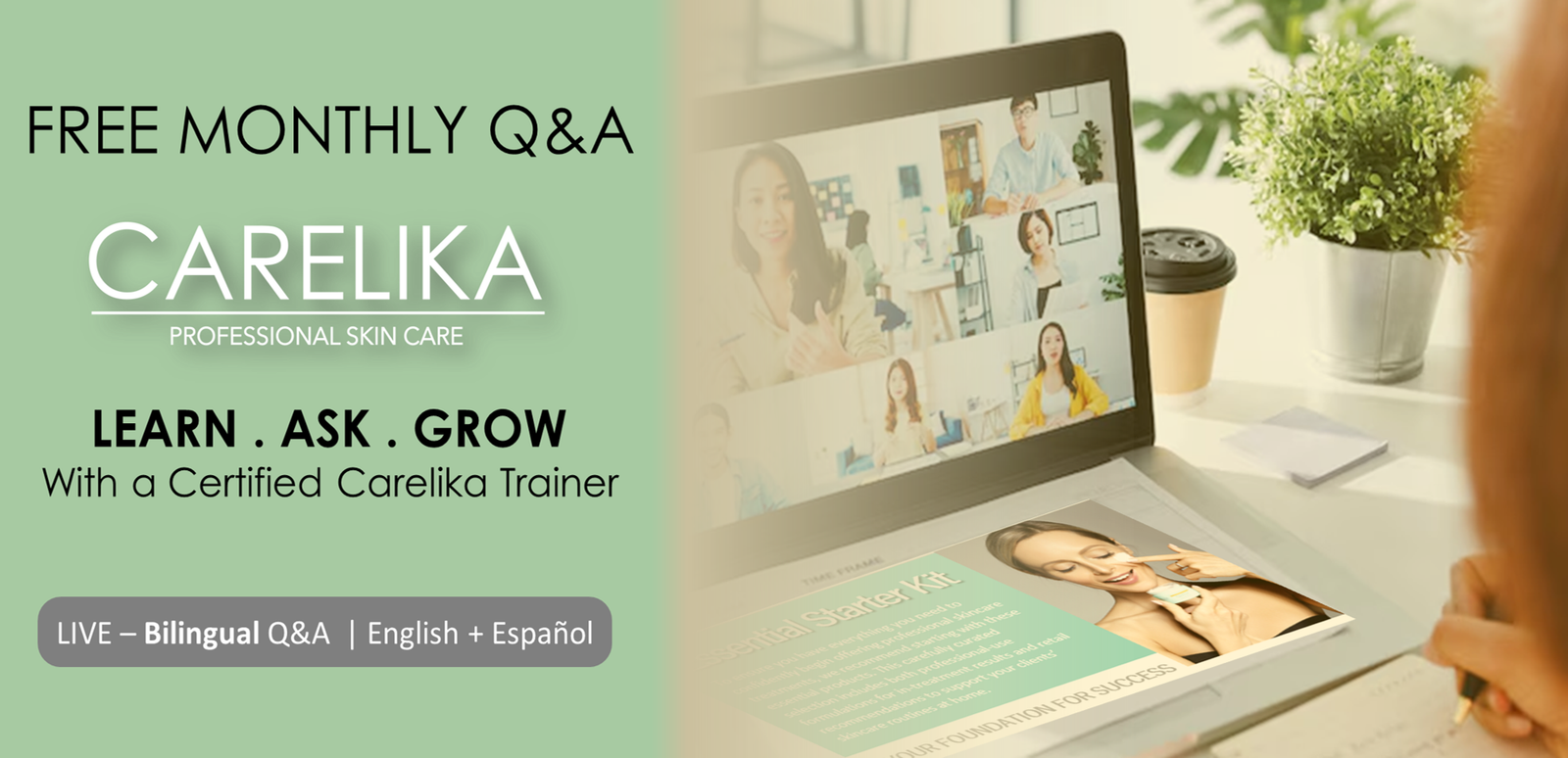 Preguntas y respuestas mensuales gratuitas en línea sobre Carelika Professional Skincare